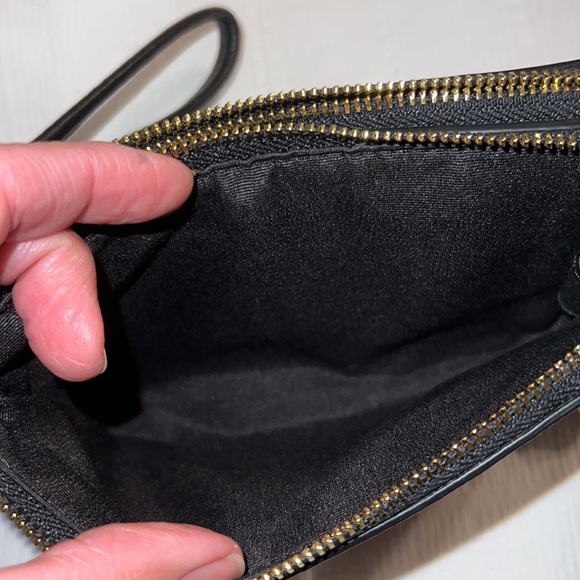 Coach Wristlet Signature Monogram Classic Brown double Zipper wallet - Picture 9 of 11